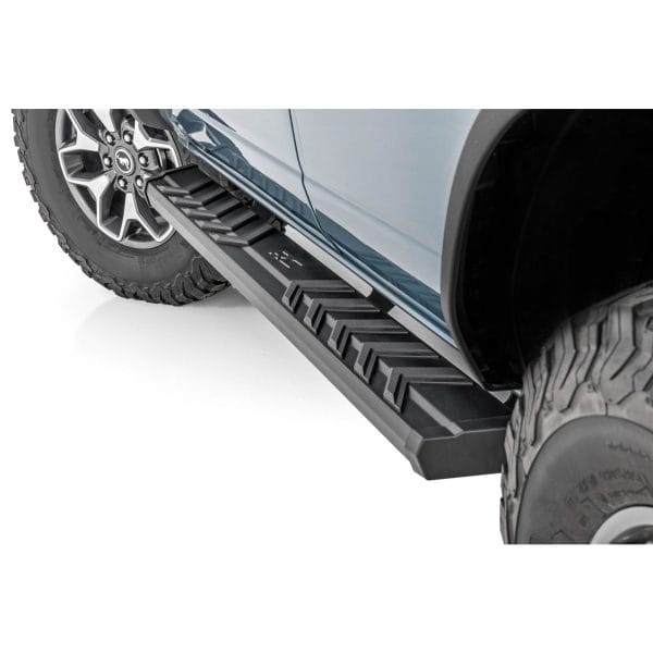 Rough Country BA2 Running Boards - Side Step Bars - 4-Door - Ford Bronco (2021-2023)