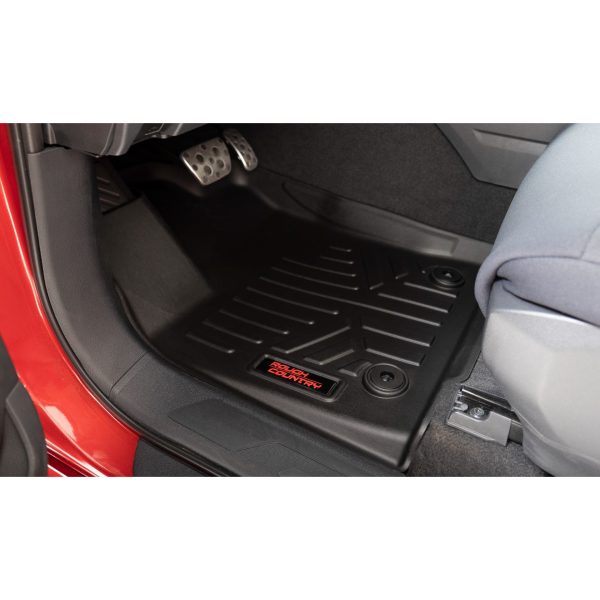 Rough Country Floor Mats - FR & RR - CrewMax - Toyota Tundra 2WD 4WD (2022-2023)