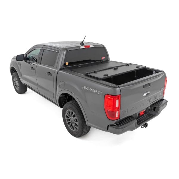 Hard Tri-Fold Flip Up Bed Cover - 5' Bed - Ford Ranger 2WD 4WD (19-23)