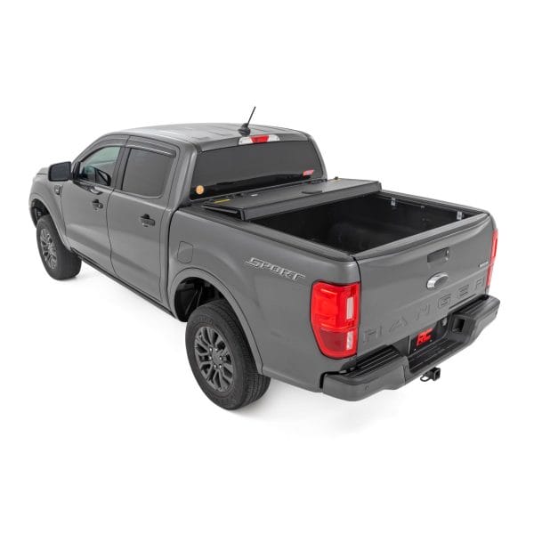 Hard Tri-Fold Flip Up Bed Cover - 5' Bed - Ford Ranger 2WD 4WD (19-23)