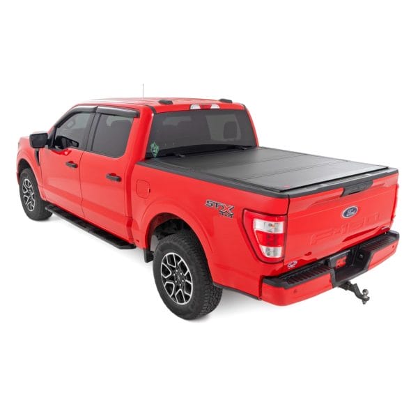 Hard Tri-Fold Flip Up Bed Cover - 5'7" Bed - Ford F-150 (15-20)