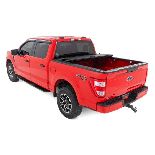 Hard Tri-Fold Flip Up Bed Cover - 5'7" Bed - Ford F-150 (15-20)