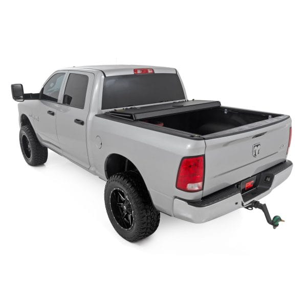 Hard Tri-Fold Flip Up Bed Cover - 5'7" Bed - Ram 1500 (09-18)