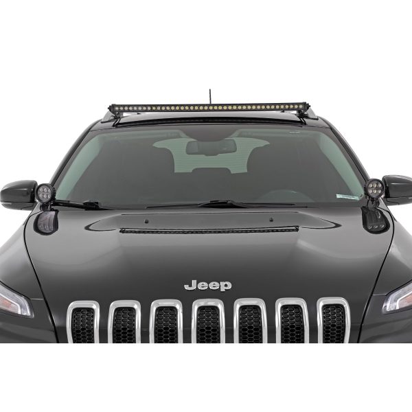 LED Light Kit - Roof Mount - 40" Black Single Row - Jeep KL (14-22)