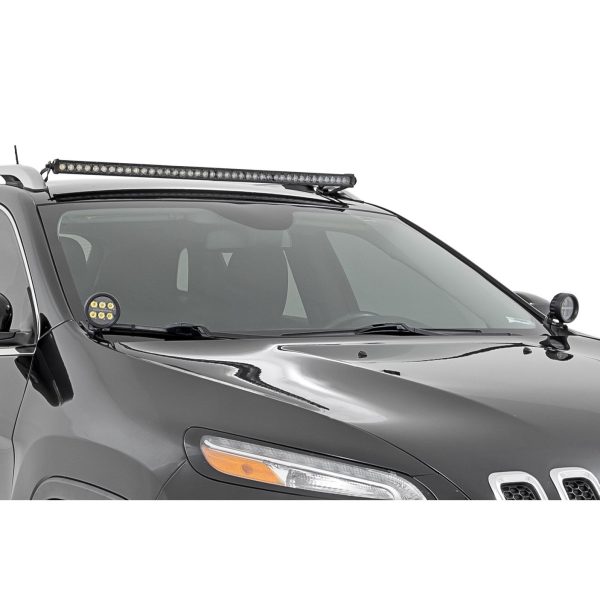 LED Light Kit - Roof Mount - 40" Black Single Row - Jeep KL (14-22)