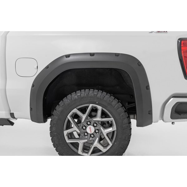 Rough Country Traditional Pocket Fender Flares - GMC Sierra 1500 2WD 4WD (19-23)