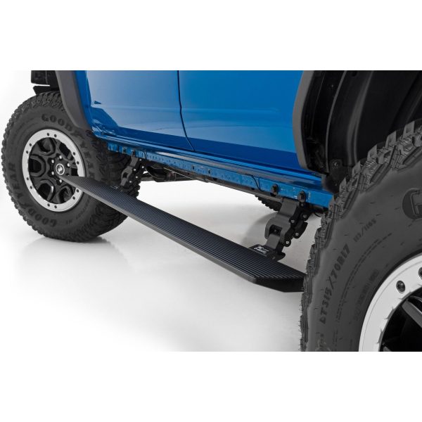 Rough Country Power Running Boards - Lighted - 4 Door - Ford Bronco 4WD (21-23)