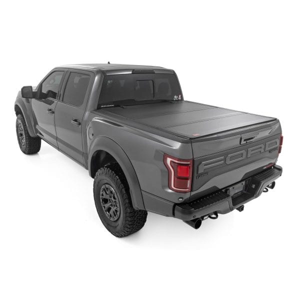 Hard Tri-Fold Flip Up Bed Cover - 5'7" Bed - Ford F-150 (21-23) F-150 Lightning (2022)