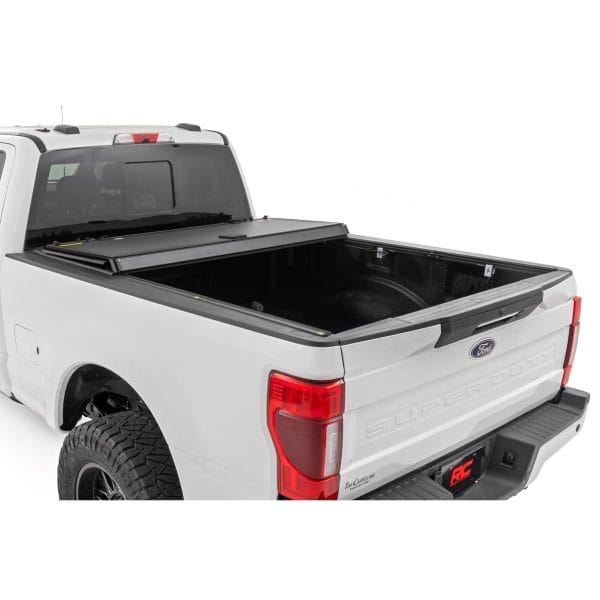 Hard Tri-Fold Flip Up Bed Cover - 6'10" Bed - Ford Super Duty (17-23)