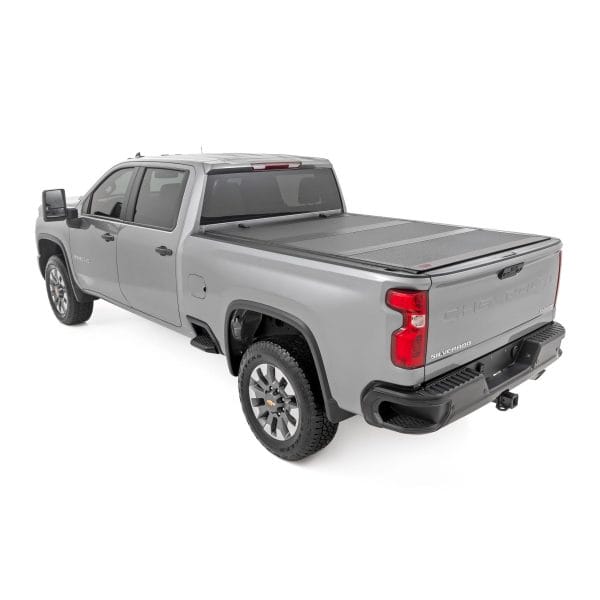 Hard Tri-Fold Flip Up Bed Cover - 6'9" Bed - Chevy GMC 2500HD (20-24)