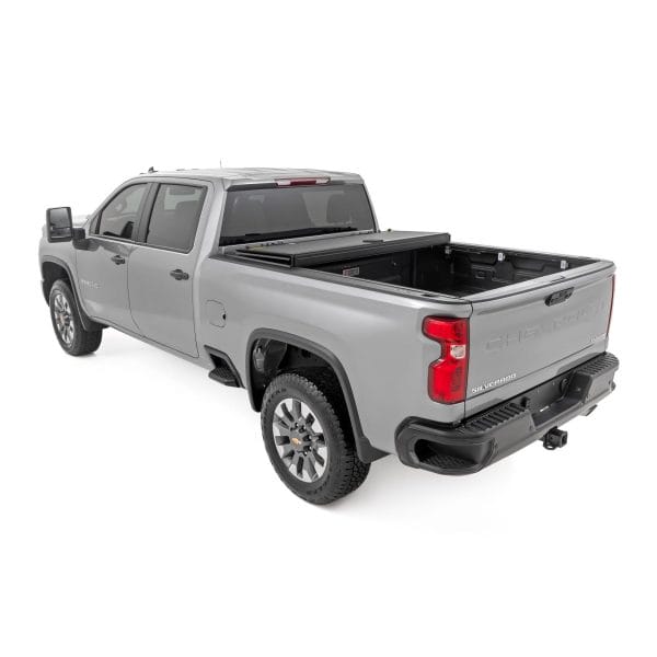 Hard Tri-Fold Flip Up Bed Cover - 6'9" Bed - Chevy GMC 2500HD (20-24)