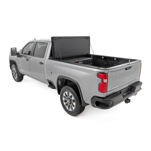 Hard Tri-Fold Flip Up Bed Cover - 6'9" Bed - Chevy GMC 2500HD (20-24)