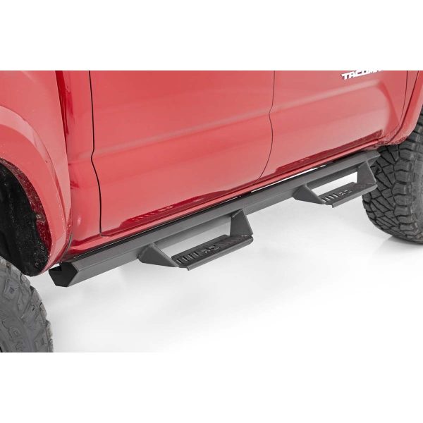 Rough Country AL2 Drop Steps - Double Cab - Toyota Tacoma 2WD 4WD (2005-2023)