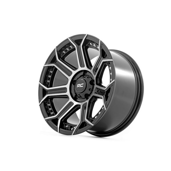 Rough Country Rough Country 89 Series Wheel - One-Piece - Black Machined Gun Metal - 17x9 - 6x135 - -12mm