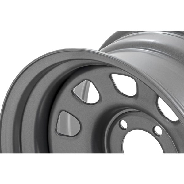 Steel Wheel - Gray - 15x8 - 5x4.5 - 3.30 Bore - -19