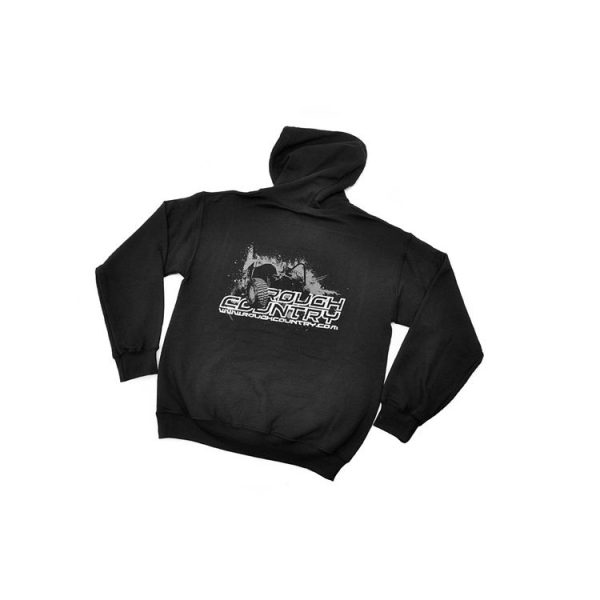 Rough Country Hoodie - Black - Size LG