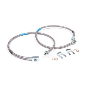 Front Brake Line Set - Stainless Steel - Fits 6 Inch Lift - Chevy/GMC Truck and SUV (88-98)