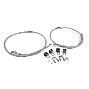 Front Brake Line Set - Stainless Steel - Fits 4-8 Inch Lift - Ram 2500 (14-23) and 3500 (13-23) 4WD