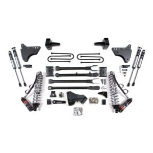 4 Inch Lift Kit w/ 4-Link - FOX 2.5 Performance Elite Coil-Over Conversion - Ford F250/F350 Super Duty (11-16) 4WD - Diesel