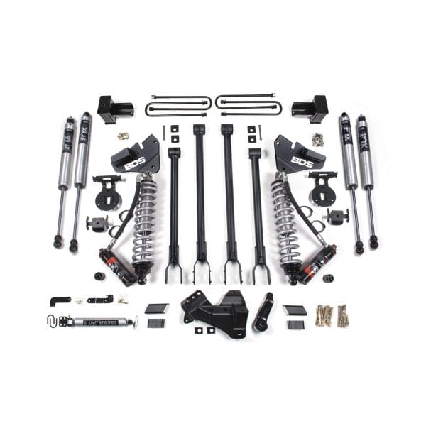 5 Inch Lift Kit w/ 4-Link - FOX 2.5 Performance Elite Coil-Over Conversion - Ford F250/F350 Super Duty (20-22) 4WD - Diesel