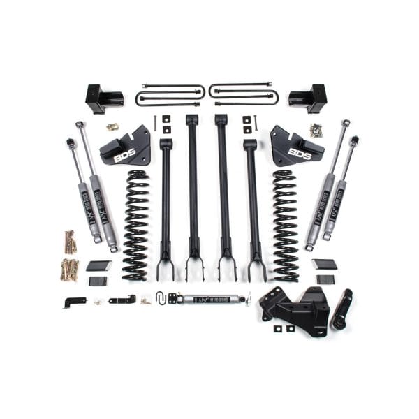 4 Inch Lift Kit - 4-Link Conversion - Ford F250 / F350 Super Duty (17-19) 4WD - Gas