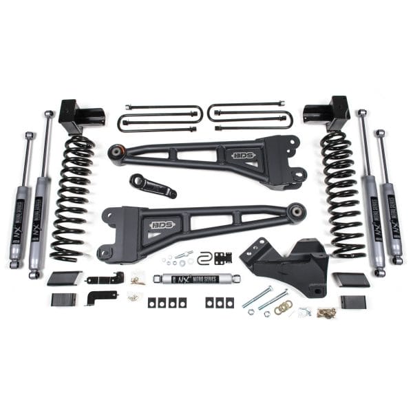 4 Inch Lift Kit w/ Radius Arm - Ford F350 Super Duty DRW (17-19) 4WD - Gas