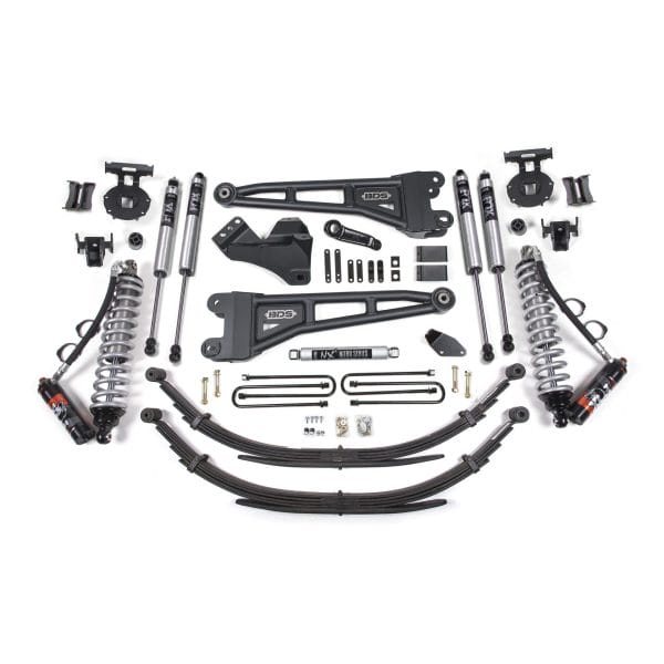 4 Inch Lift Kit w/ Radius Arm - FOX 2.5 Performance Elite Coil-Over Conversion - Ford F250/F350 Super Duty (08-10) 4WD - Diesel