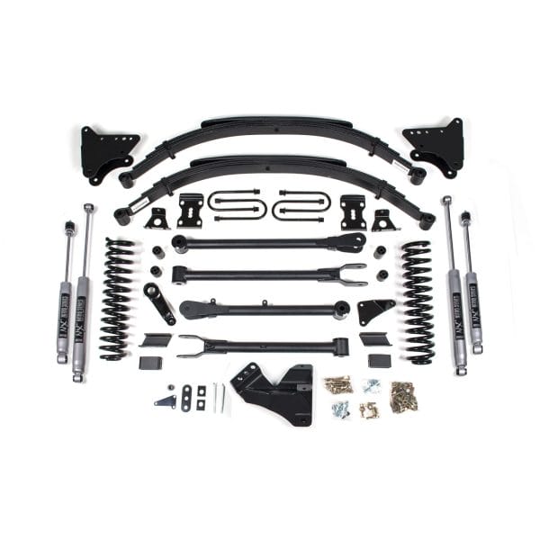 4 Inch Lift Kit w/ 4-Link - Ford F250/F350 Super Duty (11-16) 4WD - Gas