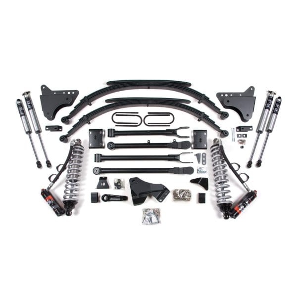 4 Inch Lift Kit w/ 4-Link - FOX 2.5 Performance Elite Coil-Over Conversion - Ford F250/F350 Super Duty (11-16) 4WD - Diesel