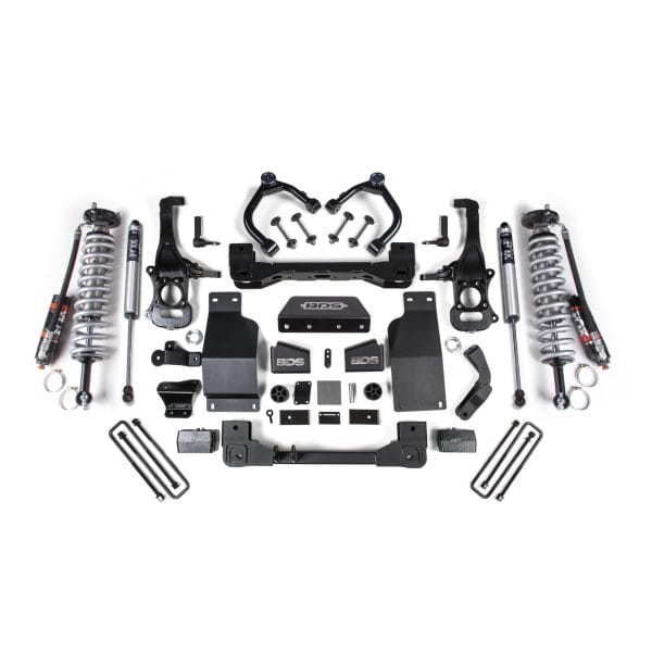 4 Inch Lift Kit - FOX 2.5 Performance Elite Coil-Over - Chevy Silverado or GMC Sierra 1500 (19-24) 4WD - Diesel