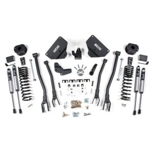 4 Inch Lift Kit w/ 4-Link - Ram 2500 w/ Rear Air Ride (14-18) 4WD - Gas