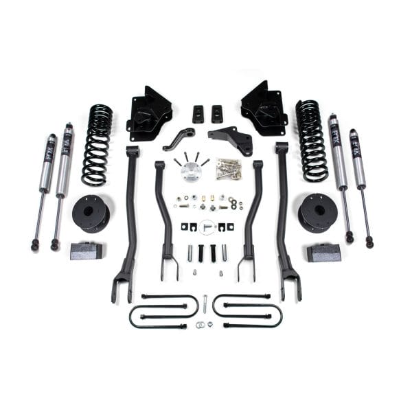 4 Inch Lift Kit w/ 4-Link - Ram 3500 w/ Rear Air Ride (13-18) 4WD - Gas