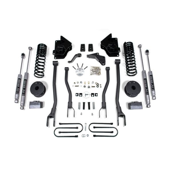 4 Inch Lift Kit w/ 4-Link - Ram 3500 w/ Rear Air Ride (13-18) 4WD - Diesel