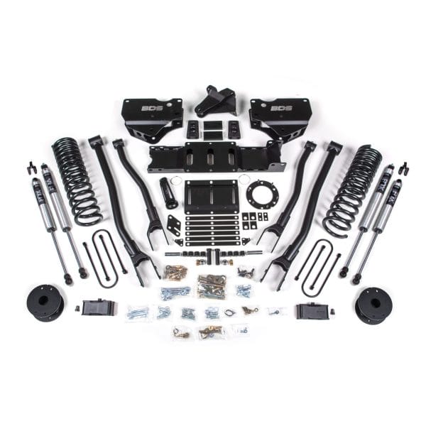 4 Inch Lift Kit w/ 4-Link - Ram 3500 w/ Rear Air Ride (19-24) 4WD - Gas