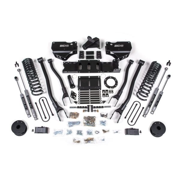 4 Inch Lift Kit w/ 4-Link - Ram 3500 w/ Rear Air Ride (19-24) 4WD - Diesel