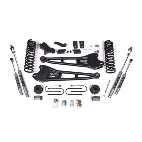 4 Inch Lift Kit w/ Radius Arm - Ram 3500 w/ Rear Air Ride (13-18) 4WD - Gas