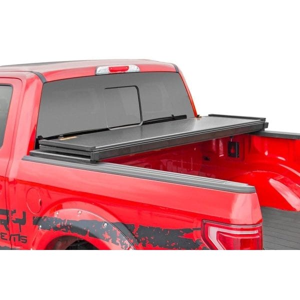 Rough Country Hard Folding Bed Cover - 5.5 Ft Bed - Ram 1500 2WD 4WD (2010-2023 & Classic)