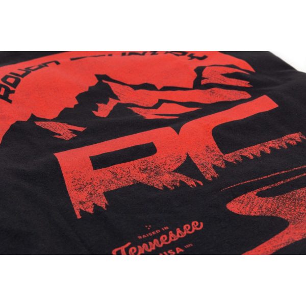 Rough Country T-Shirt - RC Mountains - Black - LG