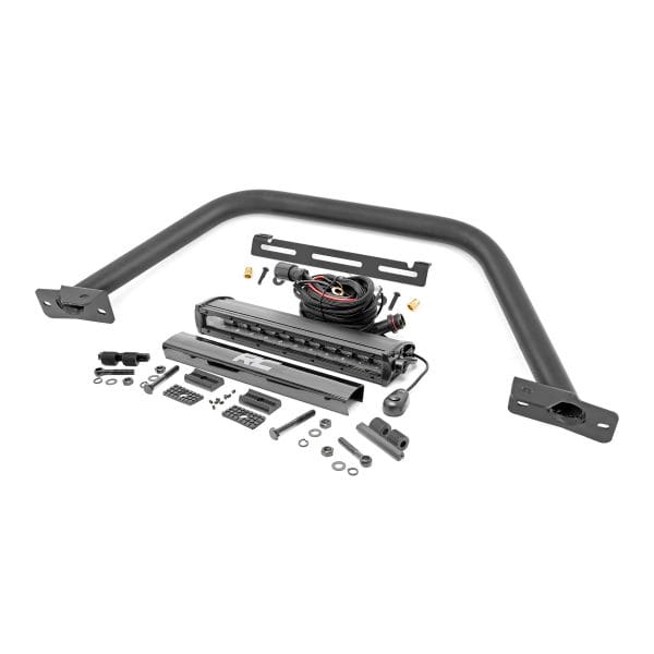 Safari Bar - 12" LED Light Bar - Black - Single Row - OE Modular Steel - Ford Bronco (21-23)