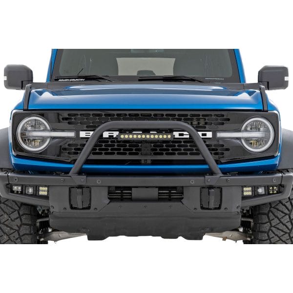 Safari Bar - 12" LED Light Bar - Black - Single Row - OE Modular Steel - Ford Bronco (21-23)