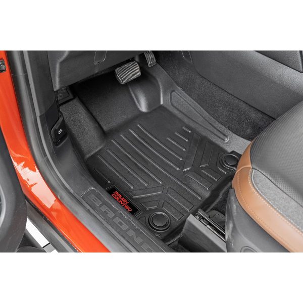 Rough Country Floor Mats - FR & RR - Ford Bronco Sport 4WD (2021-2023)