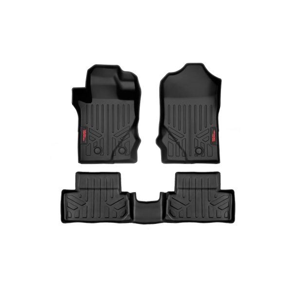 Rough Country Floor Mats - Front & Rear - Ford Bronco (2 Door) 4WD (2021-2023)