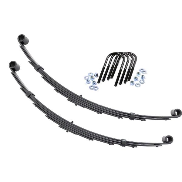 Front Leaf Springs - 6" Lift - Pair - GMC C15 K15 Truck (73-87) Half-Ton Suburban (73-91)