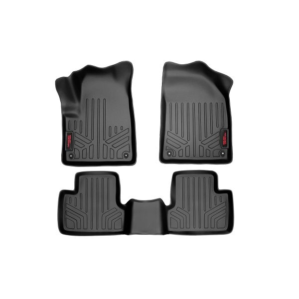 Rough Country Floor Mats - FR & RR - Jeep Cherokee KL 2WD 4WD (2014-2022)