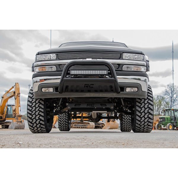 Rough Country Black Bull Bar - Chevy GMC Sierra 1500 Silverado 1500 Tahoe Yukon (99-06 & Classic)