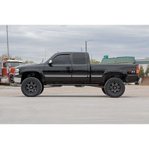 Rough Country Nerf Steps - Full Length - Ext - 6.5 Ft Bed - Chevy GMC 1500 2500HD (99-06 & Classic)