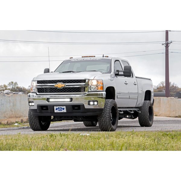 Chevrolet LED Fog Light Kit - Black Series w Amber DRL (11-14 Silverado HD)