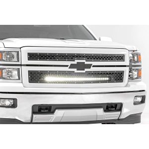 Mesh Grille - 30" Single Row LED - Black - Chevy Silverado 1500 (14-15)