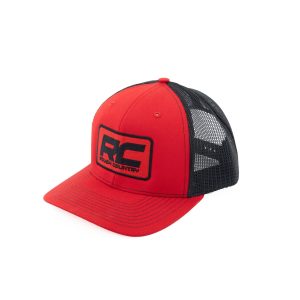 Rough Country Hat - Black Mesh - Rough Country Patch - Black Red - Richardson 112