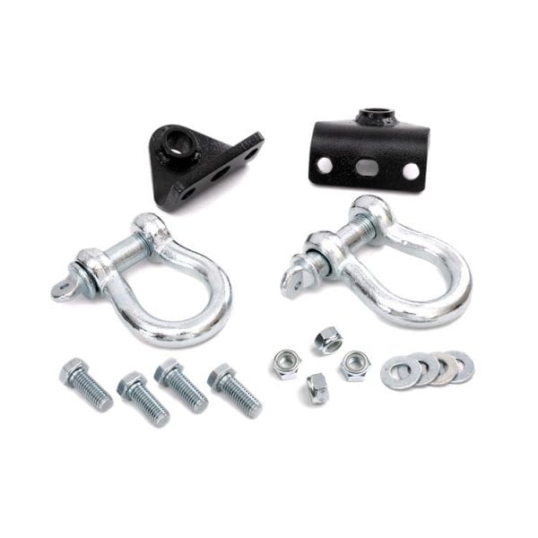 Rough Country D Ring Shackles and Mounts - Winch Plate - Jeep Grand Cherokee ZJ (93-98)